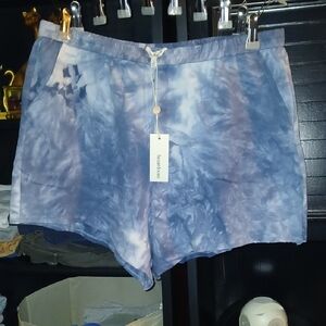 Heartloom Cloudy Blue Athletic Shorts